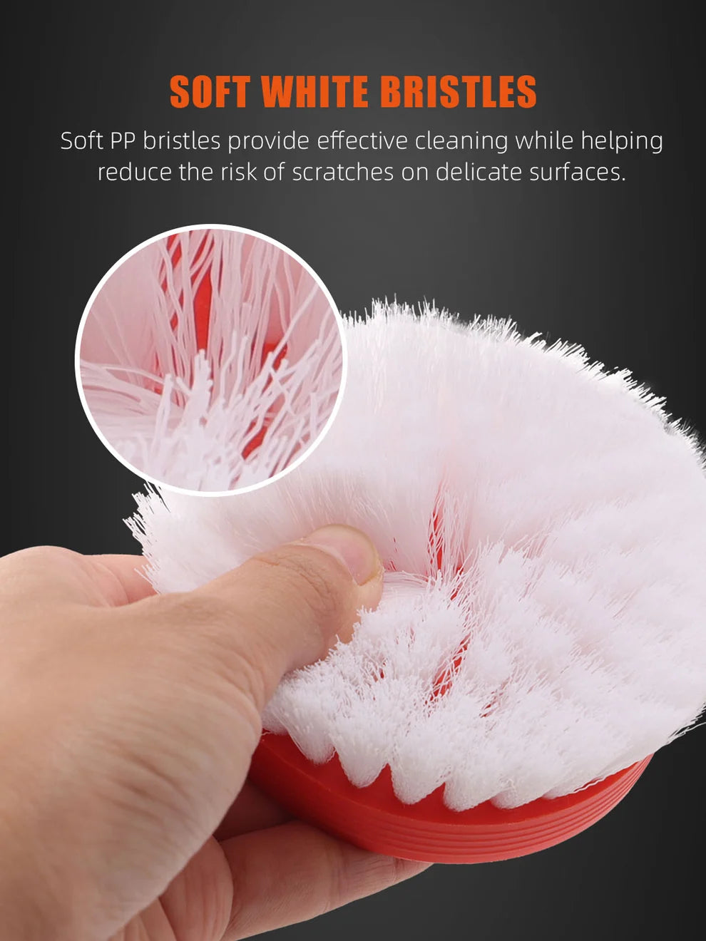 SPTA 3-Inch Soft Bristle Detailing Brush – 5/16"-24 Thread